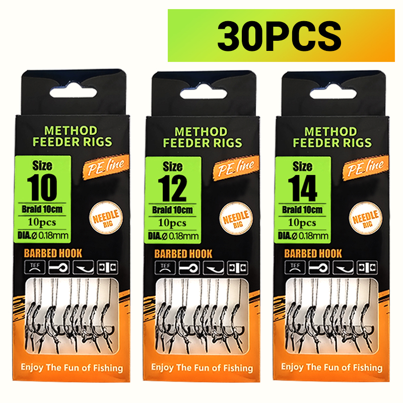 Fishing Hook Barbless - Carp Fishing Rigs Pre Tied, Method