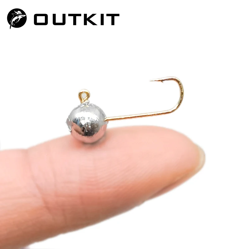 OUTKIT 10pcs Mini Jig Head Hoo - Fishing Hook Barbless recension och pris