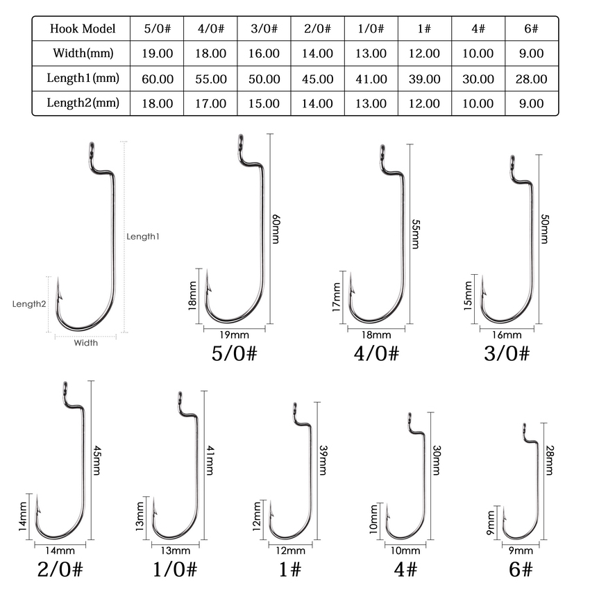 100pc/lot Fishing Hooks High C - Fishing Hook Offset recension och pris