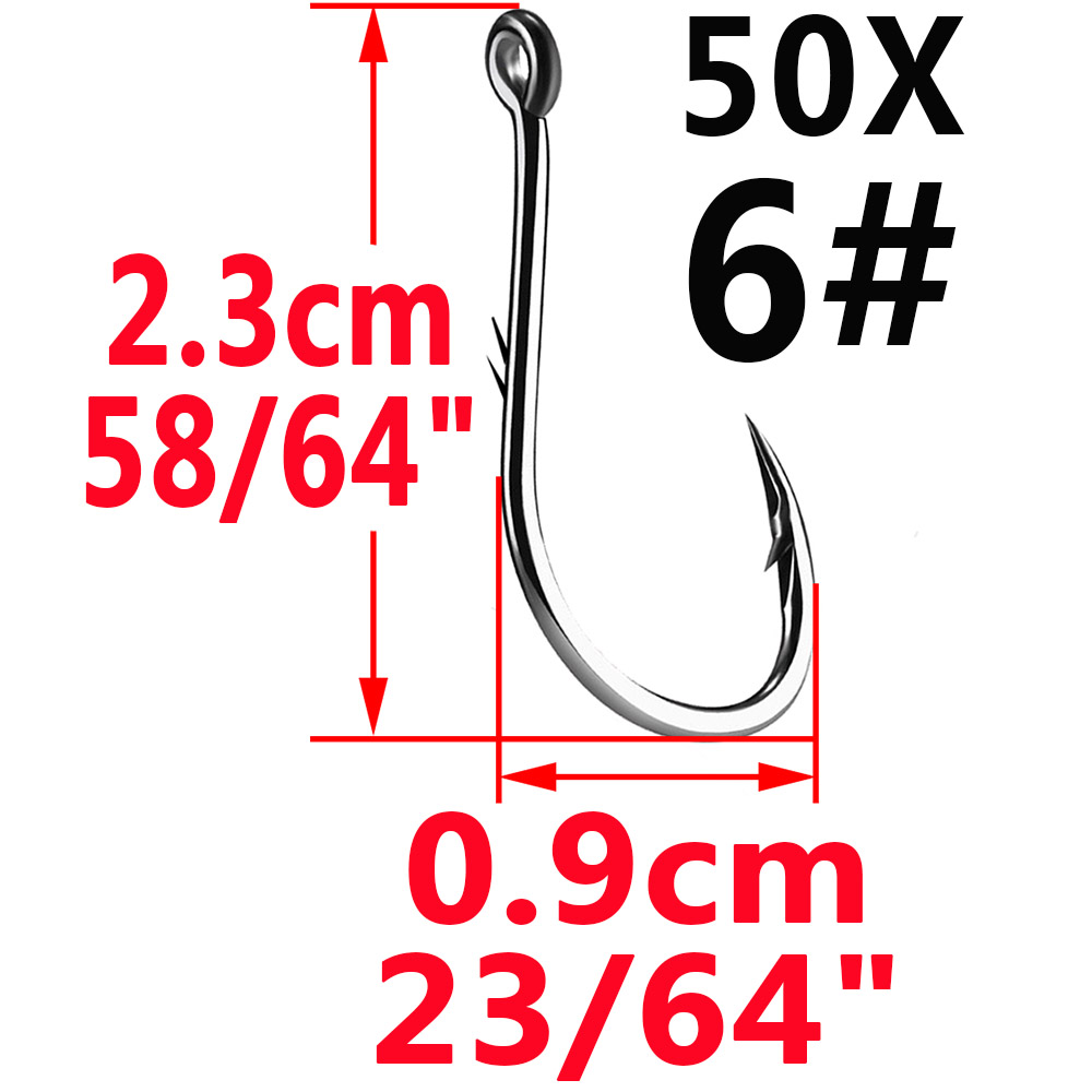 50pcs Iseama Circle Carp Eyed  - Fishing Hook Circle recension och pris