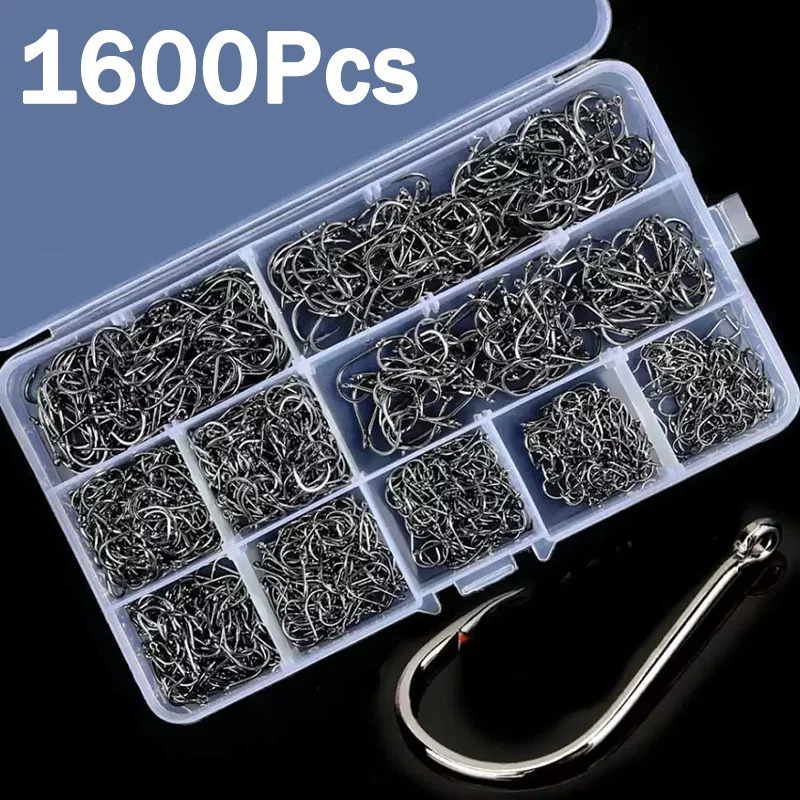 50-1600Pcs/BoxFishing Hooks Ca - Fishing Hook Barbless recension och pris