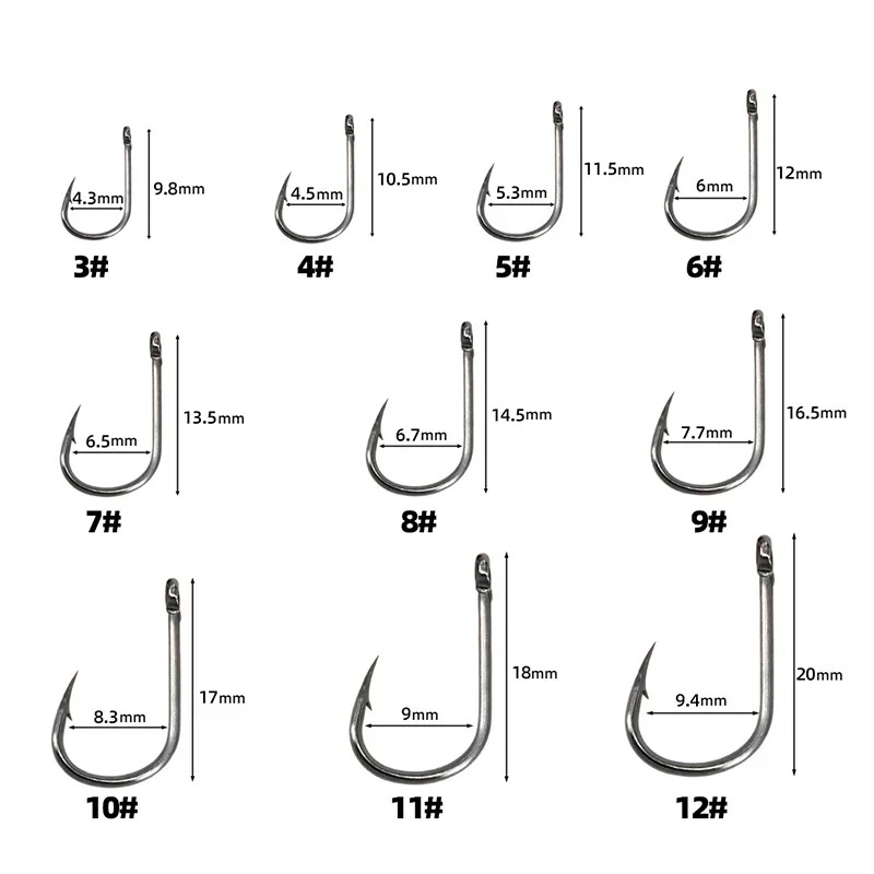 50-1600Pcs/BoxFishing Hooks Ca - Fishing Hook Barbless recension och pris