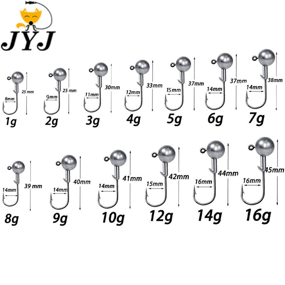 WODJYJ 1g 2g 3g 4g 5g 7g 8g 10 - Fishing Hook Offset recension och pris