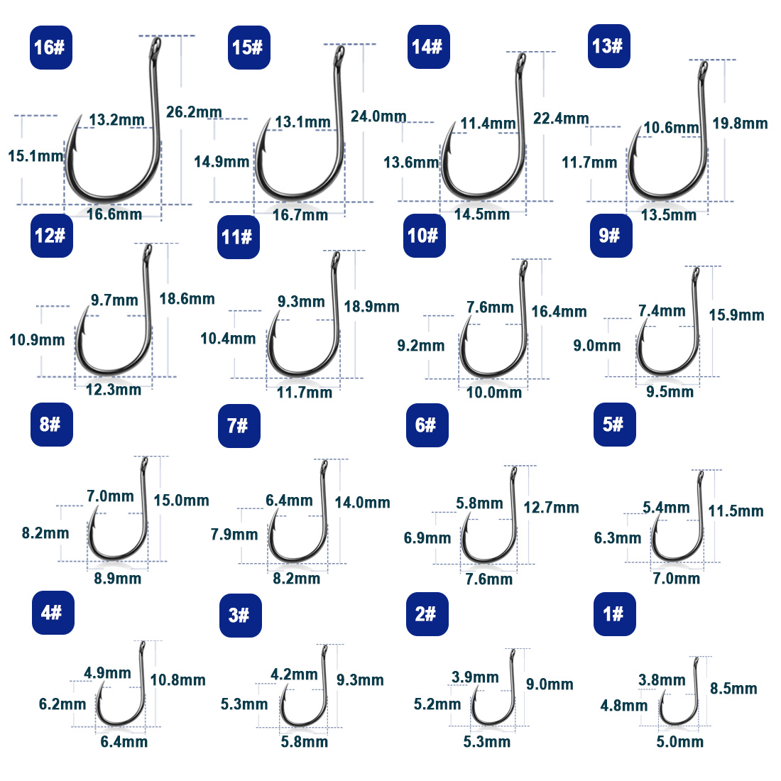 9KM Iseama Fishing Hooks 50~20 - Fishing Hook Barbless recension och pris