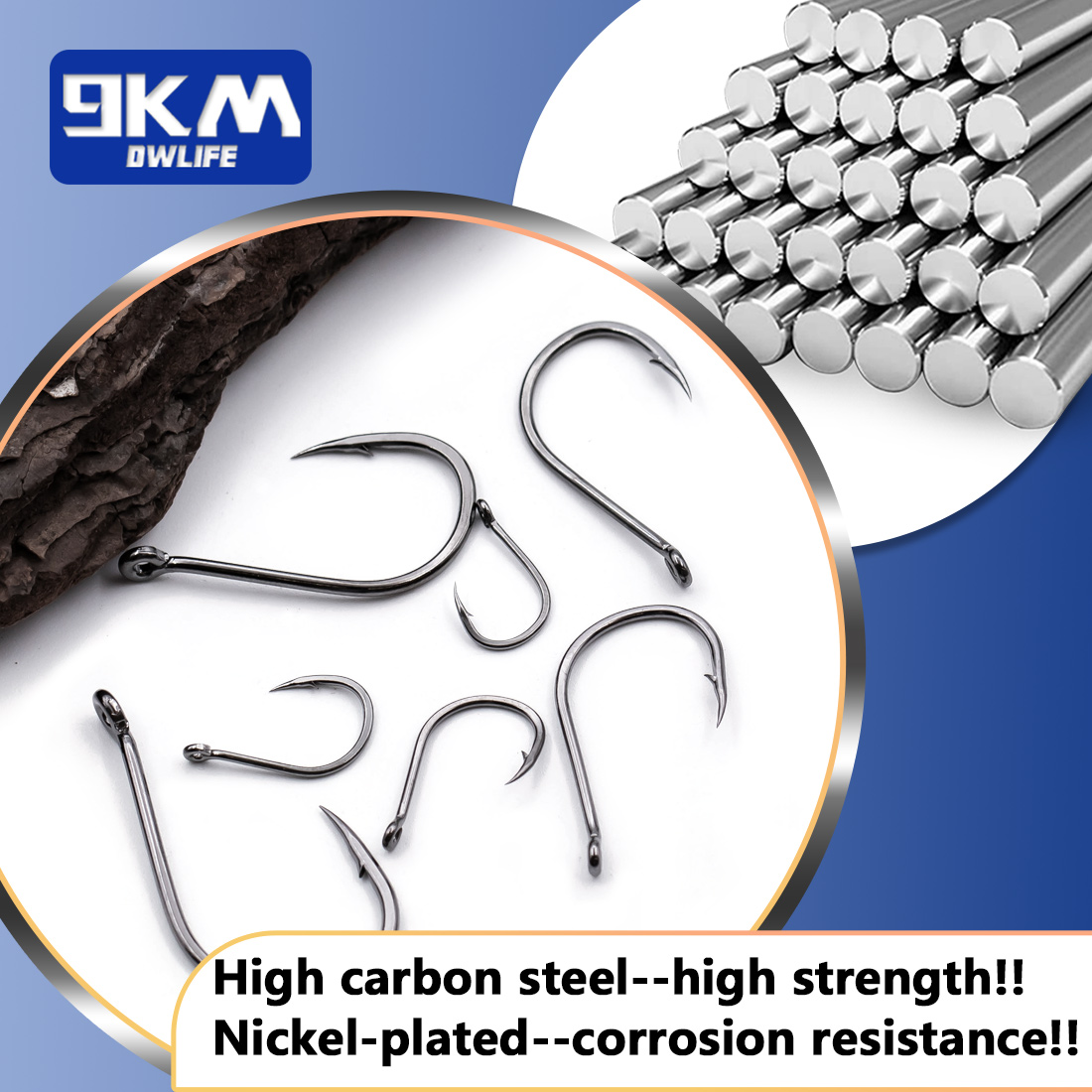 9KM Iseama Fishing Hooks 50~20 - Fishing Hook Barbless recension och pris