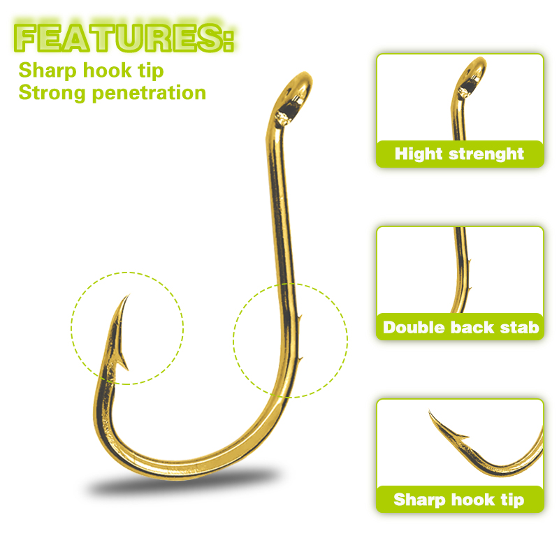 50pcs Fishing Octopus Hooks, S - Fishing Hook Circle recension och pris